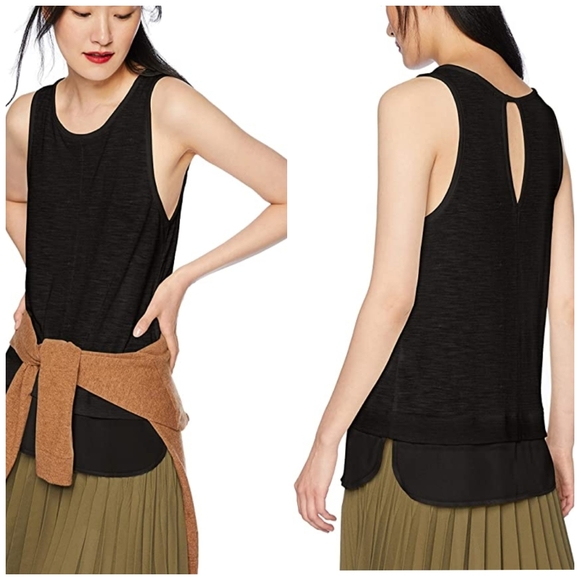 J. Crew Tops - J. Crew Black Drapey Tank Top C8031 • A20-30